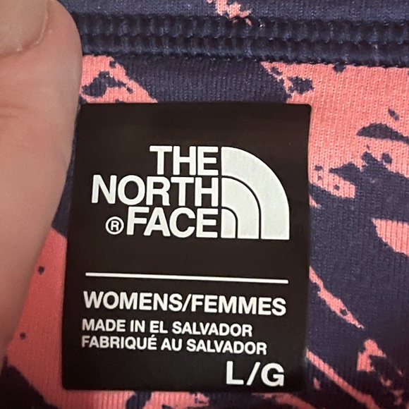 North Face Leggings Peach and Blue 3/4 Length - Picture 9 of 13